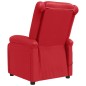 vidaXL Sillón de masaje eléctrico cuero sintético rojo vidaXL Sillón de masaje eléctrico cuero sintético rojo