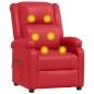 vidaXL Sillón de masaje eléctrico cuero sintético rojo vidaXL Sillón de masaje eléctrico cuero sintético rojo