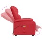 vidaXL Sillón de masaje eléctrico cuero sintético rojo vidaXL Sillón de masaje eléctrico cuero sintético rojo