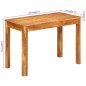 vidaXL Mesa de comedor madera maciza de acacia 110x55x76 cm vidaXL Mesa de comedor madera maciza de acacia 110x55x76 cm