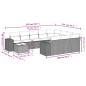 vidaXL Set de sofás de jardín 11 pzas y cojines ratán sintético negro vidaXL Set de sofás de jardín 11 pzas y cojines ratán sintético negro