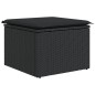 vidaXL Set de comedor de jardín 7 pzas y cojines ratán sintético negro vidaXL Set de comedor de jardín 7 pzas y cojines ratán sintético negro