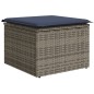 vidaXL Set sofás de jardín con cojines 13 piezas ratán sintético gris vidaXL Set sofás de jardín con cojines 13 piezas ratán sintético gris