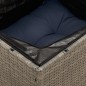 vidaXL Set sofás de jardín con cojines 13 piezas ratán sintético gris vidaXL Set sofás de jardín con cojines 13 piezas ratán sintético gris