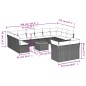 vidaXL Set sofás de jardín con cojines 13 piezas ratán sintético gris vidaXL Set sofás de jardín con cojines 13 piezas ratán sintético gris