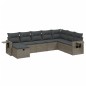 vidaXL Set de sofás de jardín 8 pzas y cojines ratán sintético gris vidaXL Set de sofás de jardín 8 pzas y cojines ratán sintético gris