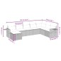 vidaXL Set de sofás de jardín 8 pzas y cojines ratán sintético gris vidaXL Set de sofás de jardín 8 pzas y cojines ratán sintético gris