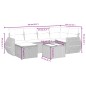 vidaXL Juego de sofás jardín con cojines beige mezcla 7 pzas ratán PE vidaXL Juego de sofás jardín con cojines beige mezcla 7 pzas ratán PE