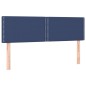 vidaXL Cama box spring con colchón tela azul 140x190 cm vidaXL Cama box spring con colchón tela azul 140x190 cm