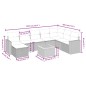 vidaXL Set de sofás de jardín 8 piezas y cojines ratán sintético negro vidaXL Set de sofás de jardín 8 piezas y cojines ratán sintético negro