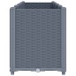 vidaXL Jardinera PP gris 160x40x53 cm vidaXL Jardinera PP gris 160x40x53 cm