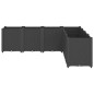 vidaXL Jardinera PP negro 160x160x53 cm vidaXL Jardinera PP negro 160x160x53 cm