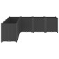 vidaXL Jardinera PP negro 160x160x53 cm vidaXL Jardinera PP negro 160x160x53 cm