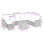 vidaXL Set de sofás de jardín 9 pzas con cojines ratán sintético beige vidaXL Set de sofás de jardín 9 pzas con cojines ratán sintético beige