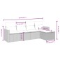vidaXL Juego de sofás jardín con cojines 5 pzas ratán sintético gris vidaXL Juego de sofás jardín con cojines 5 pzas ratán sintético gris