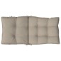 vidaXL Cojines para silla respaldo bajo 2 uds tela Oxford gris taupe vidaXL Cojines para silla respaldo bajo 2 uds tela Oxford gris taupe