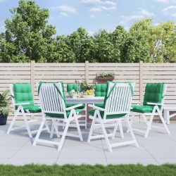 vidaXL Cojines para silla con respaldo bajo 6 uds tela Oxford verde