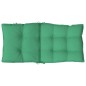 vidaXL Cojines para silla con respaldo bajo 6 uds tela Oxford verde vidaXL Cojines para silla con respaldo bajo 6 uds tela Oxford verde