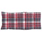 vidaXL Cojines para silla respaldo alto 6 uds tela Oxford cuadros rojo