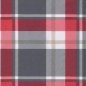 vidaXL Cojines para silla respaldo alto 6 uds tela Oxford cuadros rojo