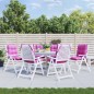 vidaXL Cojines para silla con respaldo bajo 6 uds tela Oxford rosa vidaXL Cojines para silla con respaldo bajo 6 uds tela Oxford rosa