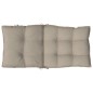 vidaXL Cojines para silla respaldo bajo 6 uds tela Oxford gris taupe vidaXL Cojines para silla respaldo bajo 6 uds tela Oxford gris taupe
