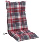 vidaXL Cojines para silla respaldo alto 2 uds tela Oxford cuadros rojo vidaXL Cojines para silla respaldo alto 2 uds tela Oxford cuadros rojo