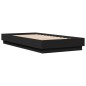 vidaXL Estructura de cama con luces LED negro 75x190 cm vidaXL Estructura de cama con luces LED negro 75x190 cm