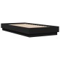 vidaXL Estructura de cama con luces LED negro 75x190 cm vidaXL Estructura de cama con luces LED negro 75x190 cm