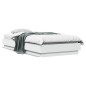 vidaXL Estructura de cama con luces LED blanco 90x200 cm vidaXL Estructura de cama con luces LED blanco 90x200 cm
