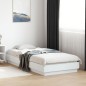 vidaXL Estructura de cama con luces LED blanco 90x200 cm vidaXL Estructura de cama con luces LED blanco 90x200 cm