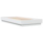 vidaXL Estructura de cama con luces LED blanco 90x200 cm vidaXL Estructura de cama con luces LED blanco 90x200 cm
