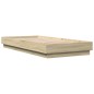 vidaXL Estructura de cama con luces LED roble Sonoma 90x200 cm vidaXL Estructura de cama con luces LED roble Sonoma 90x200 cm