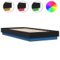 vidaXL Estructura de cama con luces LED negro 100x200 cm vidaXL Estructura de cama con luces LED negro 100x200 cm