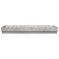 vidaXL Estructura de cama con luces LED gris hormigón 100x200 cm vidaXL Estructura de cama con luces LED gris hormigón 100x200 cm