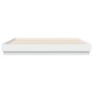 vidaXL Estructura de cama con luces LED blanco 200x200 cm vidaXL Estructura de cama con luces LED blanco 200x200 cm