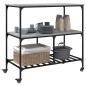 vidaXL Carrito de cocina madera ingeniería gris Sonoma 100x50x95 cm