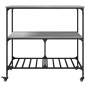 vidaXL Carrito de cocina madera ingeniería gris Sonoma 100x50x95 cm