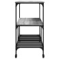 vidaXL Carrito de cocina madera ingeniería gris Sonoma 100x50x95 cm