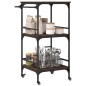 vidaXL Carrito de cocina madera ingeniería roble marrón 60,5x50x105cm vidaXL Carrito de cocina madera ingeniería roble marrón 60,5x50x105cm