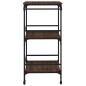 vidaXL Carrito de cocina madera ingeniería roble marrón 60,5x50x105cm vidaXL Carrito de cocina madera ingeniería roble marrón 60,5x50x105cm
