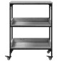 vidaXL Carrito de cocina madera ingeniería gris Sonoma 60x41x80,5 cm