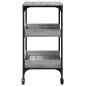 vidaXL Carrito de cocina madera ingeniería gris Sonoma 60x41x80,5 cm