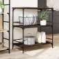 vidaXL Carrito de cocina madera ingeniería marrón roble 100,5x50x105cm vidaXL Carrito de cocina madera ingeniería marrón roble 100,5x50x105cm