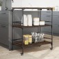 vidaXL Carrito de cocina madera ingeniería marrón roble 100,5x50x105cm vidaXL Carrito de cocina madera ingeniería marrón roble 100,5x50x105cm