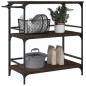 vidaXL Carrito de cocina madera ingeniería marrón roble 100,5x50x105cm vidaXL Carrito de cocina madera ingeniería marrón roble 100,5x50x105cm