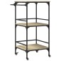 vidaXL Carrito de cocina madera ingeniería roble Sonoma 60,5x50x105 cm vidaXL Carrito de cocina madera ingeniería roble Sonoma 60,5x50x105 cm