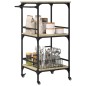 vidaXL Carrito de cocina madera ingeniería roble Sonoma 60,5x50x105 cm vidaXL Carrito de cocina madera ingeniería roble Sonoma 60,5x50x105 cm