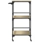 vidaXL Carrito de cocina madera ingeniería roble Sonoma 60,5x50x105 cm vidaXL Carrito de cocina madera ingeniería roble Sonoma 60,5x50x105 cm