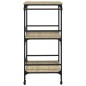 vidaXL Carrito de cocina madera ingeniería roble Sonoma 60,5x50x105 cm vidaXL Carrito de cocina madera ingeniería roble Sonoma 60,5x50x105 cm